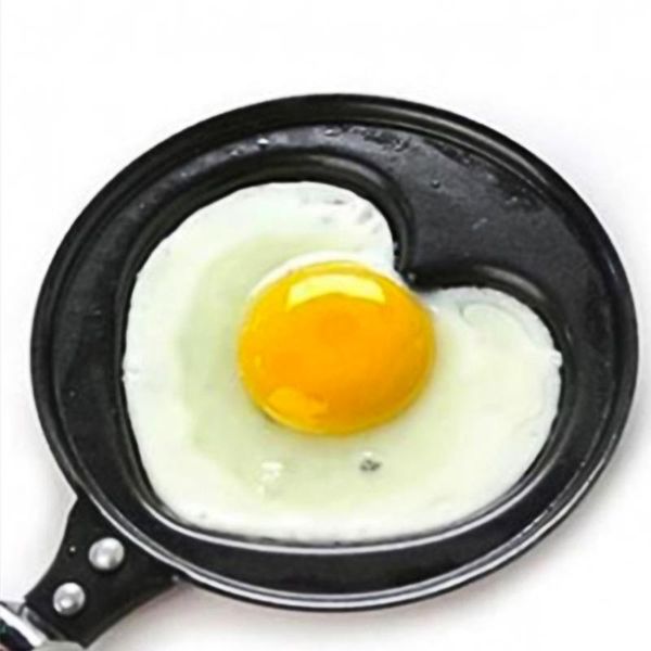 

pans 1pcs mini egg frying pan non-stick omelette breakfast flat bottom pancake maker kitchen portable small cooking eggs tool