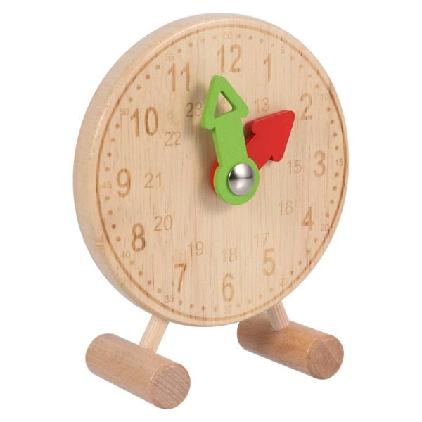 

wall clocks 1pc time cognition clock plaything wooden mini playset for children