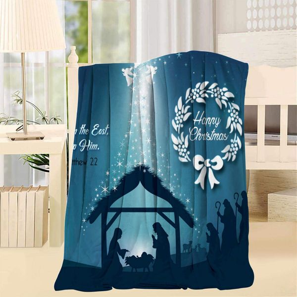 

the christmas simple blanket warm breathable skin-friendly and warm blankets unisex