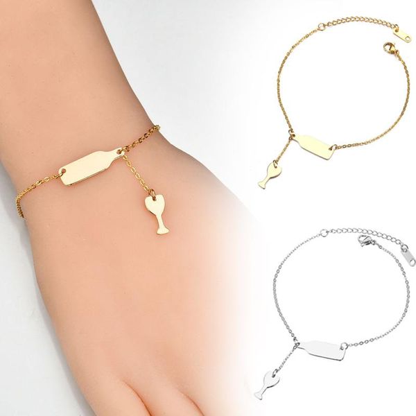 

pendant necklaces women girls necklace cup bottle chic clavicle chain fashion personality jewelry bmf88, Silver