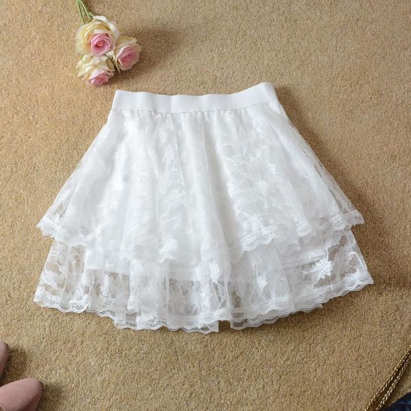

skirts korean sweet high waisted cake skirt in spring and summer 2021, Black