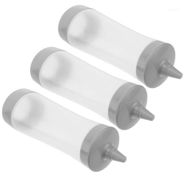 

storage bottles & jars upkoch 3pcs plastic squeeze condiment squirt sauce dispensers bbq accessories for ketchup mustard jam