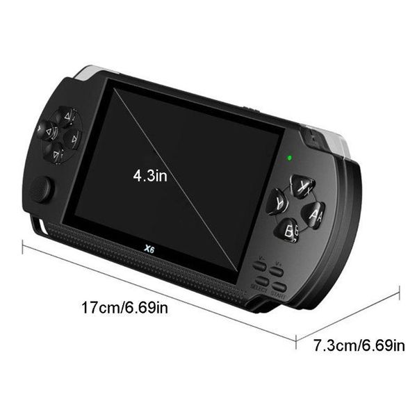 

portable game players 29ed 4.3 inch 8gb 64bit pocket video mp3 mp4 player camera handheld retro console support for and