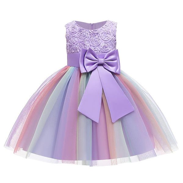 

girl's dresses infant kids girls princess for baby party girl christmas wedding vestido costume clothes, Red;yellow