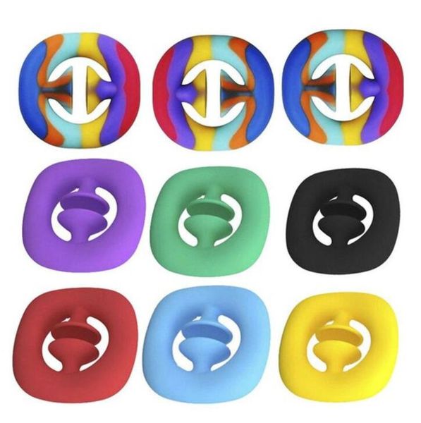 

2022 snap sensory silicone hand grip toy snappers fidget toys fidget sensory grip ring dhl shipping