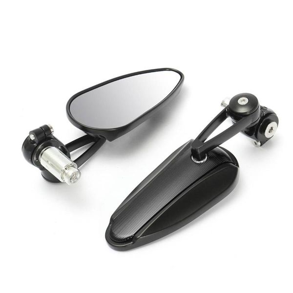 

motorcycle mirrors 7/8inch 22mm rearview mirror handlebar end rear view cnc aluminum side wing universal