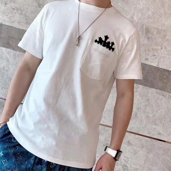 

chao brand sanskrit pure cotton casual t-shirt for men and women, White;black