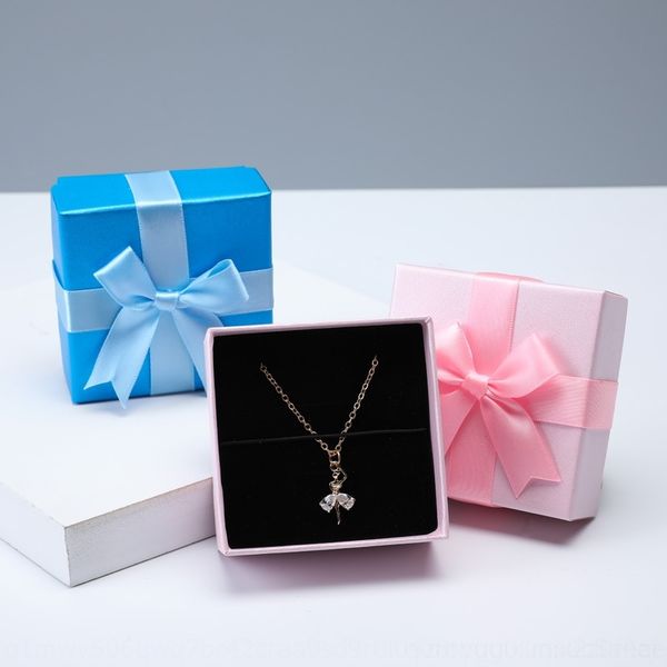 

c8mr exquisite necklace earrings stud packaging boxes jewelry can be jewelry boxes printed, Black;white