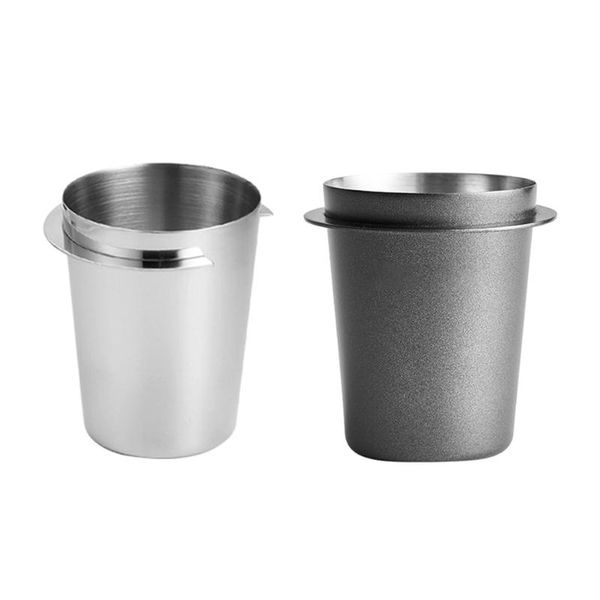 

coffee filters stainless steel dosing cup sniffing mug powder feeder fit espresso machine portafilter tamper tools