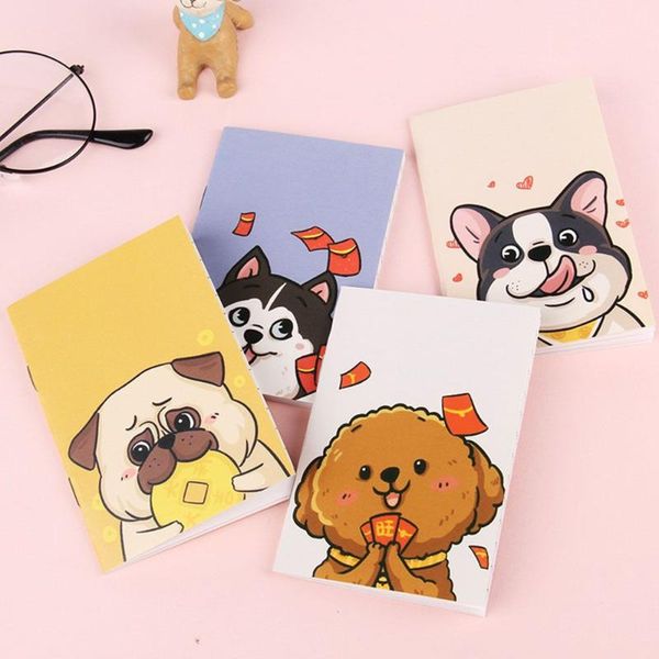 

notepads 4pcs/4 books children's gifts diary portable easy carry cute cartoon notebook mini pocket notepad small book, Purple;pink