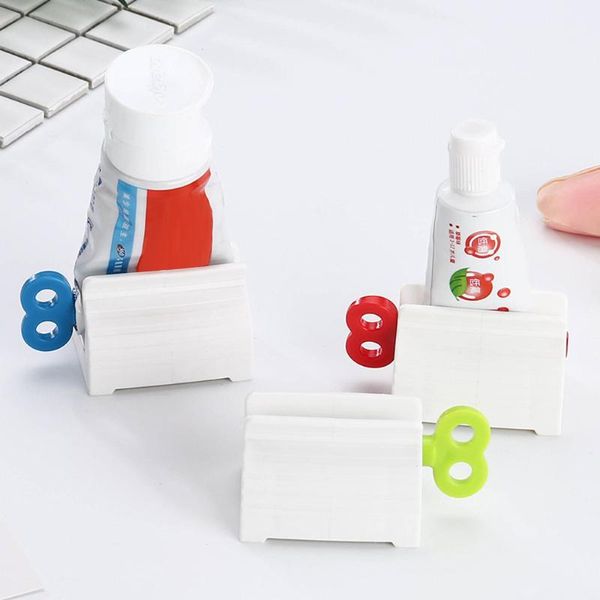 

convenient toothpaste rolling tube squeezer stand holder bathroom accessories manually facial cleanser extruder #50g toothbrush holders