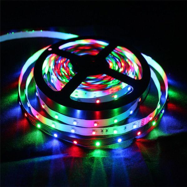 

strips 5m 300 leds non-waterproof rgb led strip light flexible lighting ribbon tape + 44 key ir remote controller #38