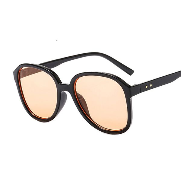 

luxury designer sunglasses vintage oversized women brand aviation sun glasses female male fashion clear black mirror oculos de sol, White;black