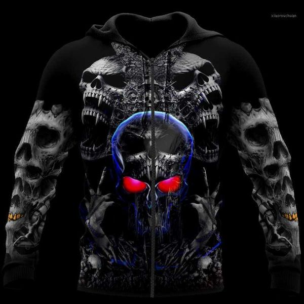 

men's hoodies & sweatshirts dark skull art 3d all over printed hoodie for men/women harajuku fashion retro hooded sweatshirt casual jac, Black