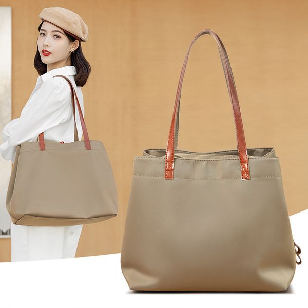 

factory wholesale big women's leisure new nylon oxford large capacity tote easy to wear one shoulder fashionable canvas handbag