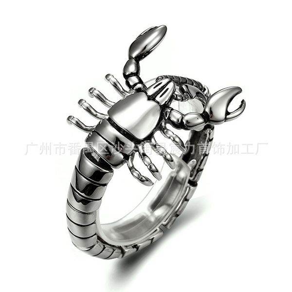 

bangles bracelets stainless steel titanium scorpion all bracelet 316 domineering, Black