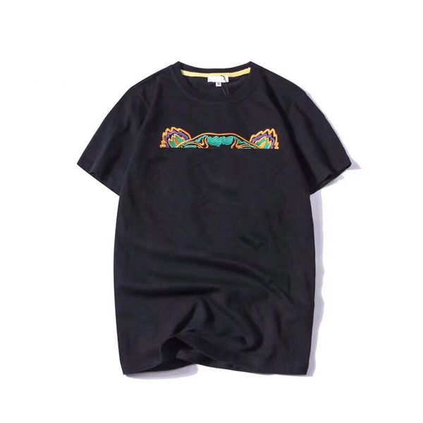 

tees summer mens fashion women t-shirt breathable loose short sleeve head patterns embroidery letters t shirts colors xwsz, White