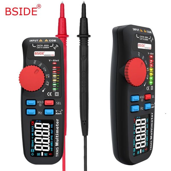 

multimeters bside color lcd digital multimeter adm92cl pro 6000 counts trms auto-range voltage amp ohm hz cap temp diode continuity tester