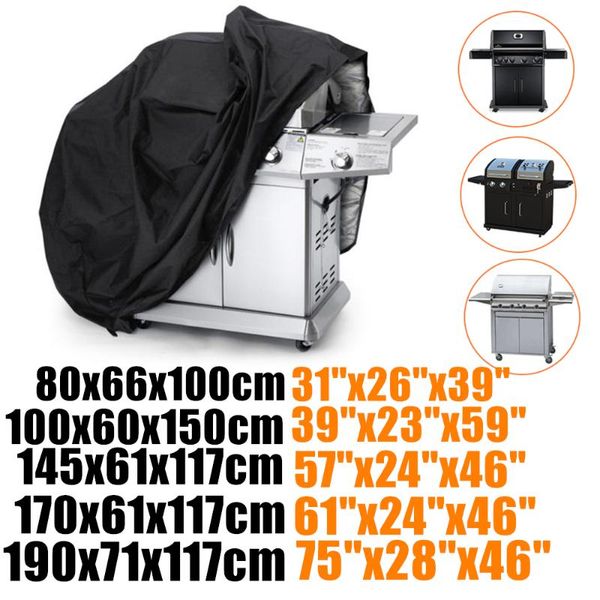 

tools & accessories 210d denier waterproof rainproof charbroil bbq grill cover covers coat anti sun wind dust barbecue grills d