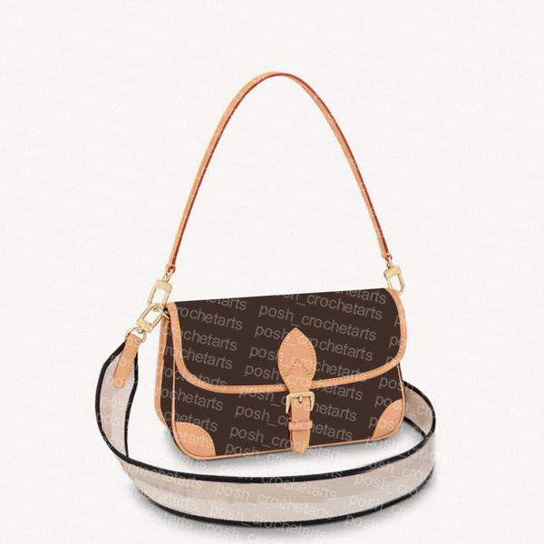 Bolsa de ombro de lona revestida DIANE SATCHEL Bolsa feminina fashion