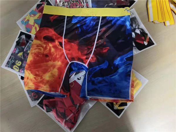 

random styles men's underpant cotton men boxers breathable mens underwear branded male boxer, Black;white