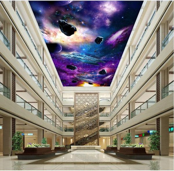 

wallpapers custom po wallpaper, suspended meteorite, the universe for living room el ktv ceiling wall waterproof papel de parede