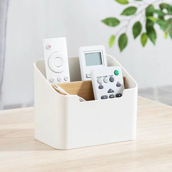 

storage box tv air conditioner remote control organizer multifunctional practical tissue home cosmetic hooks & rails