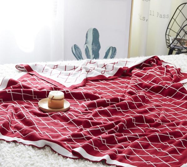 

blankets mylb 100% cotton handmade soft knit blanket bed sofa