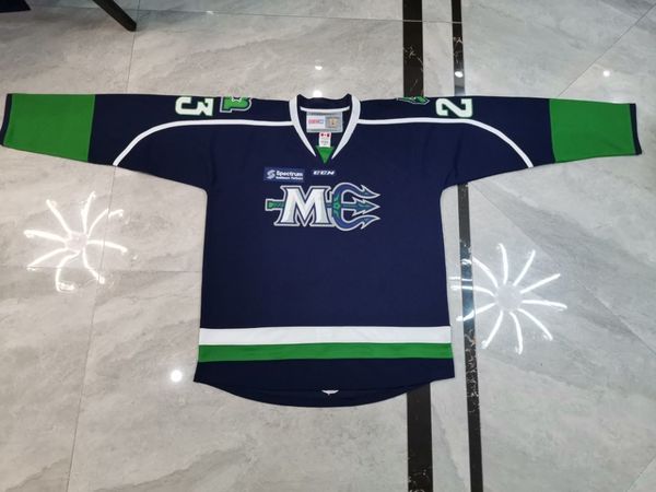 

rare custom men youth women vintage maine mariners echl 23 alex kile hockey jersey size s-5xl or custom any name or number, Black