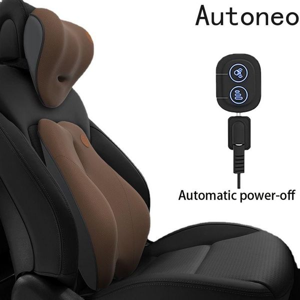 

seat cushions universal 12v car electric massage headrest/lumbar pillow head restraint reduce fatigue neck relaxing support auto accessories