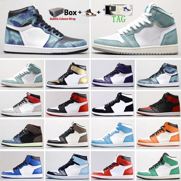 

mens 1 high og basketball shoes 1s university blue electro orange dark mocha bred shadow unc twist men women sneakers