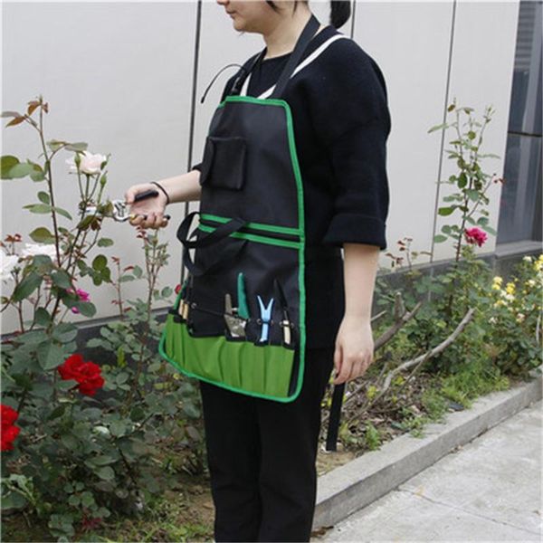 

aprons multi-functional garden tool apron outdoor work clothes multi-pocket storage bag home halter cleaning