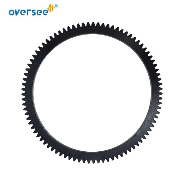 

oversee 66t-85550-00 flywheel crown gear ring parts for yamaha e40x outboard motor 40hp 2 stroke also fits parsun 190-225mm