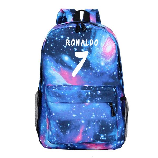 

backpack cristiano ronaldo cr7 travel bag fashion boys girls school daily shoulders