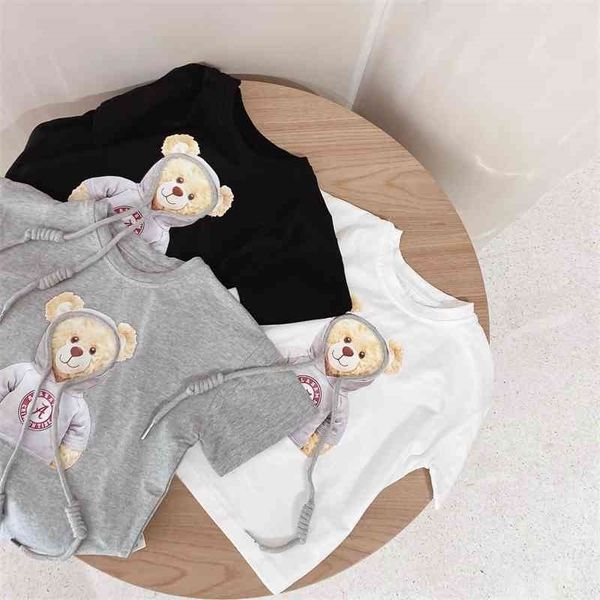 

summer arrival girls fashion cartoon t shirt kids cotton children clothes 210528, Blue