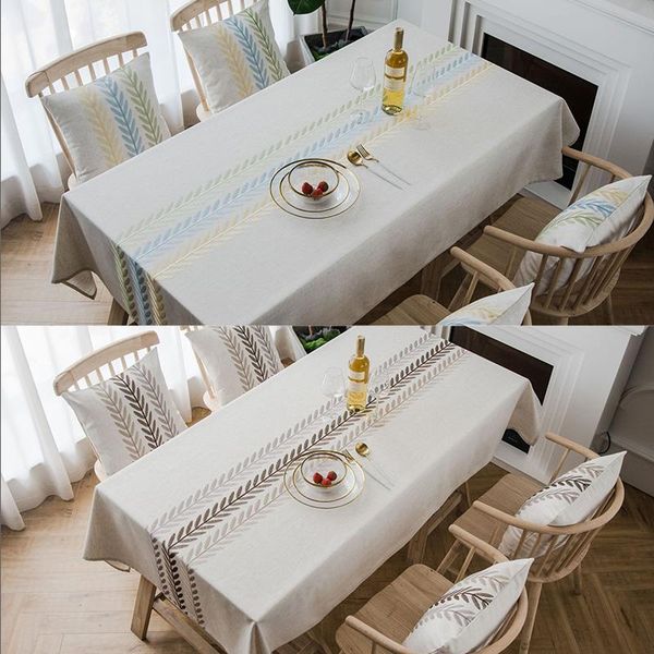 

table cloth rectangular for 4 seater linen tablecloth with embroidery household items wedding decoration party cover