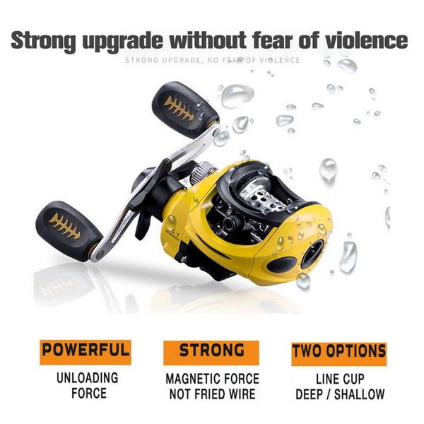 

baitcasting fishing reel high speed 10 left right hand metal spool bait casting wheel reels