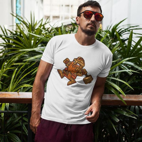 

men's t-shirts giant dwarf clothes graphic retro awesome tees manga t-shirt 127441, White;black