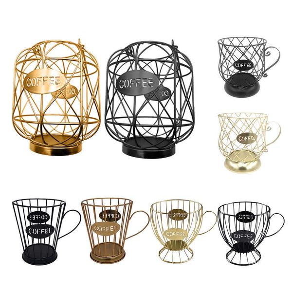 Cesto portaoggetti per capsule scavate Porta organizer per cialde di caffè a forma di tazza creativa per l'ornamento dell'hotel Home Cafe