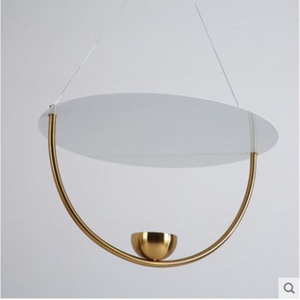 

pendant lamps modern led iron glass ball luminaire e27 light ring lamp wall moon retro bedroom livingroom