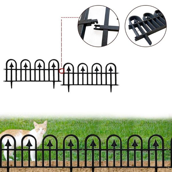 

fencing, trellis & gates 5 pcs garden decorative fences landscape border plastic fencing panels outdoor plant bordering lawn edging fence fo