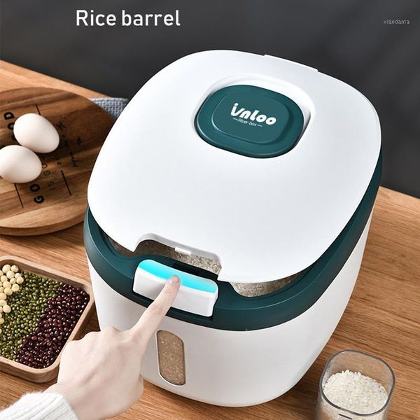 

storage bottles & jars 15kg kitchen collection nano bucket insect-proof moisture-proof sealed rice cylinder grain dog food household box