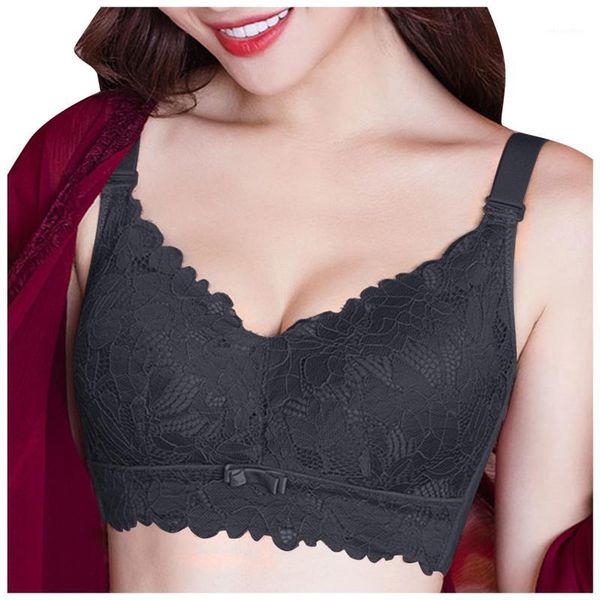 

yoga outfit 40# women plus size sports bra without steel rings vest underwear breathable sport fitness exercise bras bralette