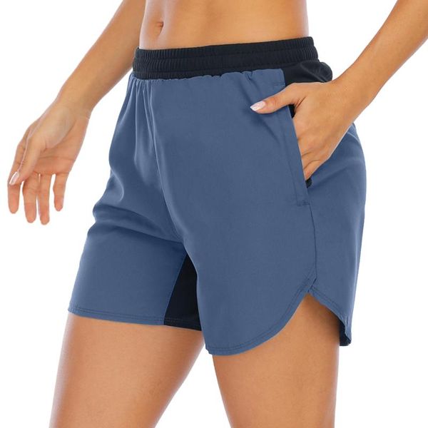 

yoga outfits flat angle women's muscle running sports shorts fashion fitness loose elastic casual quick dry pants women, White;red