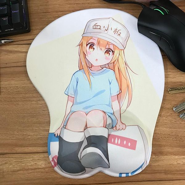 

mouse pads & wrist rests fffas various modes 3d silicone protect japan anime girl gaming soft desk mousepad for computer