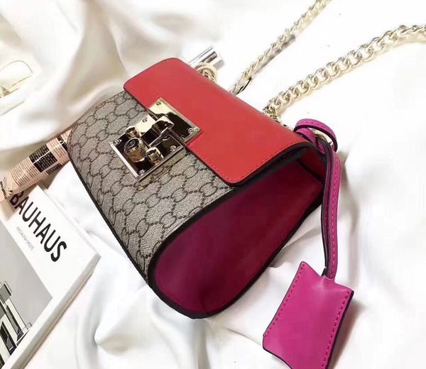 

ysiykiy tian padlock bag chain crossbody shoulder women letter printing hand genuine leather flap messenger bags