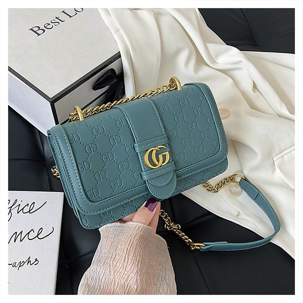 

luxury designer bag women's new fashion messenger bag casual chain small square
