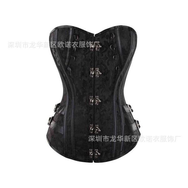 

waist tummy shaper corset coffee steel bone court corset