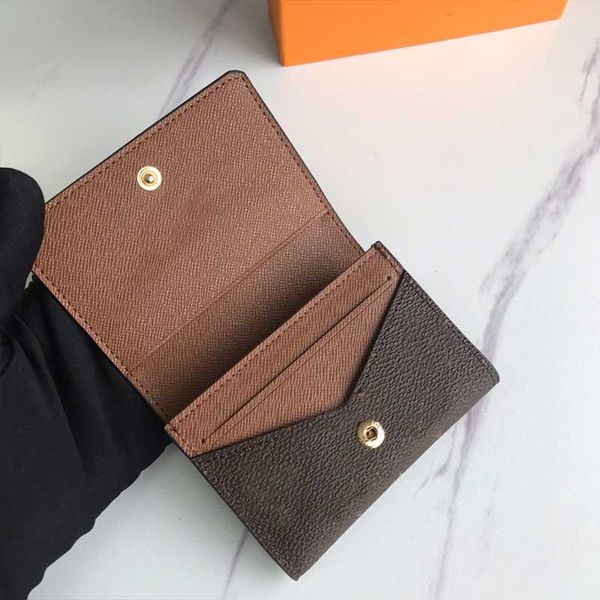 

luxurys designers card holder womens wallet flower canvas leather business pures fashion men credit bank wallets money clip short key coin b, Brown;gray