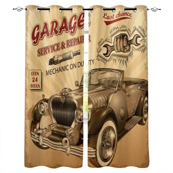 

curtain & drapes retro poster car curtains for living room home textile window bedroom modern blinds decor